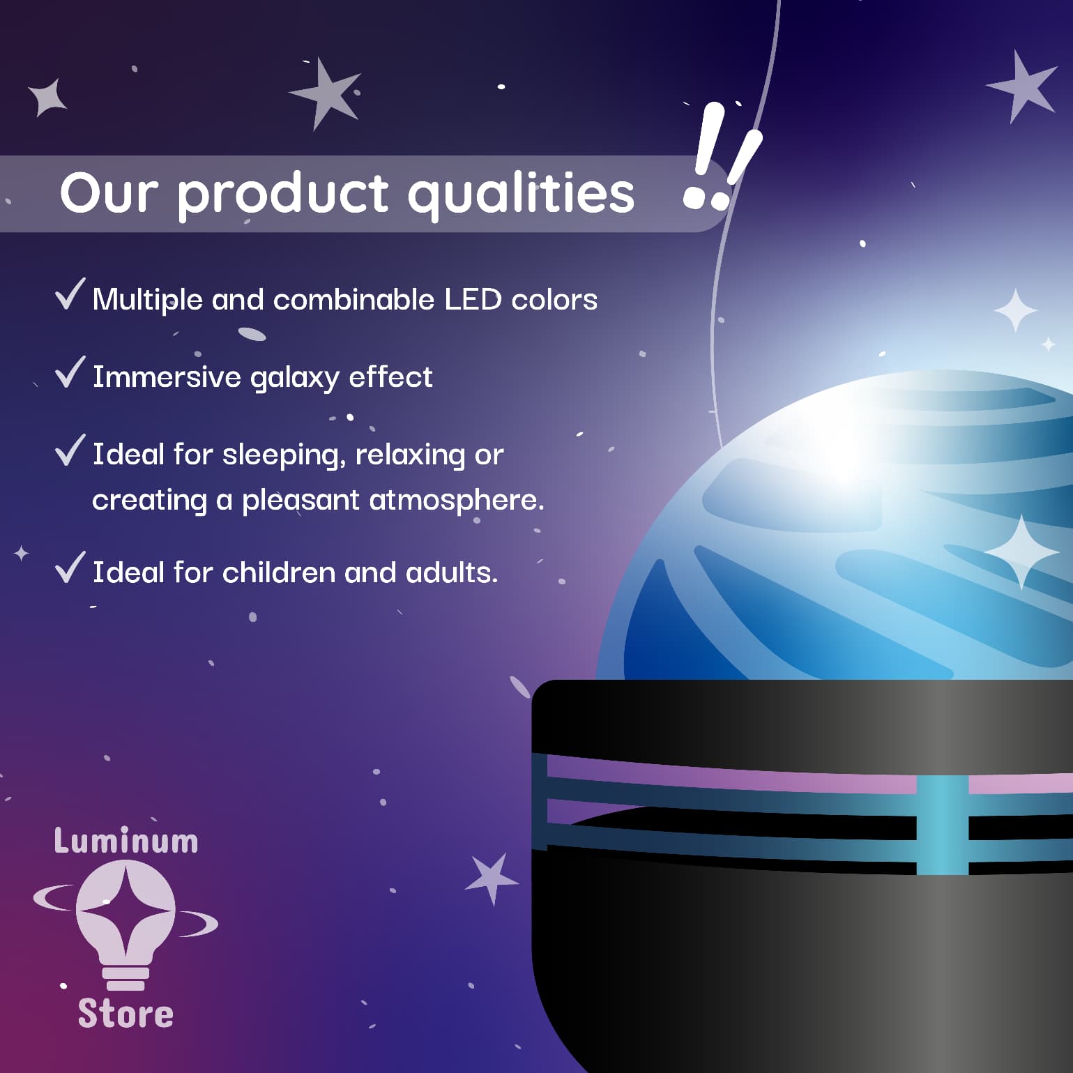 Galaxy LED projector